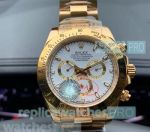 Replica Rolex Daytona White Face All Yellow Gold Men's Watch
